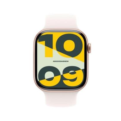 Apple Watch Series 10 GPS 42mm Aluminium  or rose Bracelet Sport rose tendre S/M - très bon état